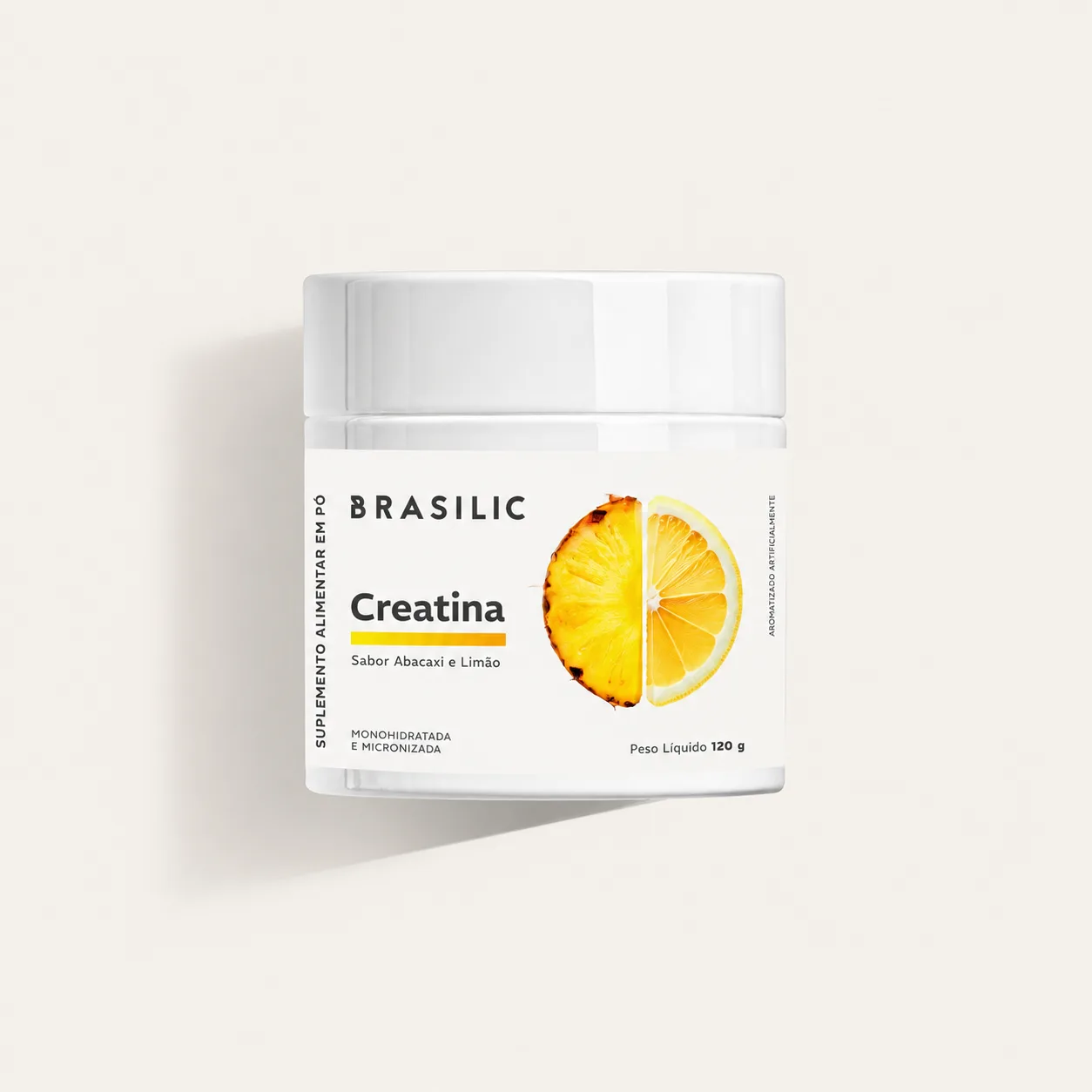 Creatina Brasilic sabor Abacaxi com Lim&atilde;o